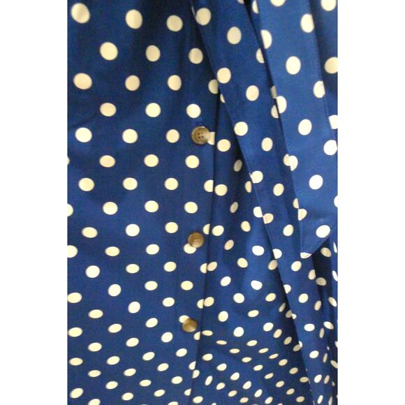 J. Jill Wearever Collection Belted Midi Dress - Atlantic Timeless Dot 2X - Picture 5 of 8